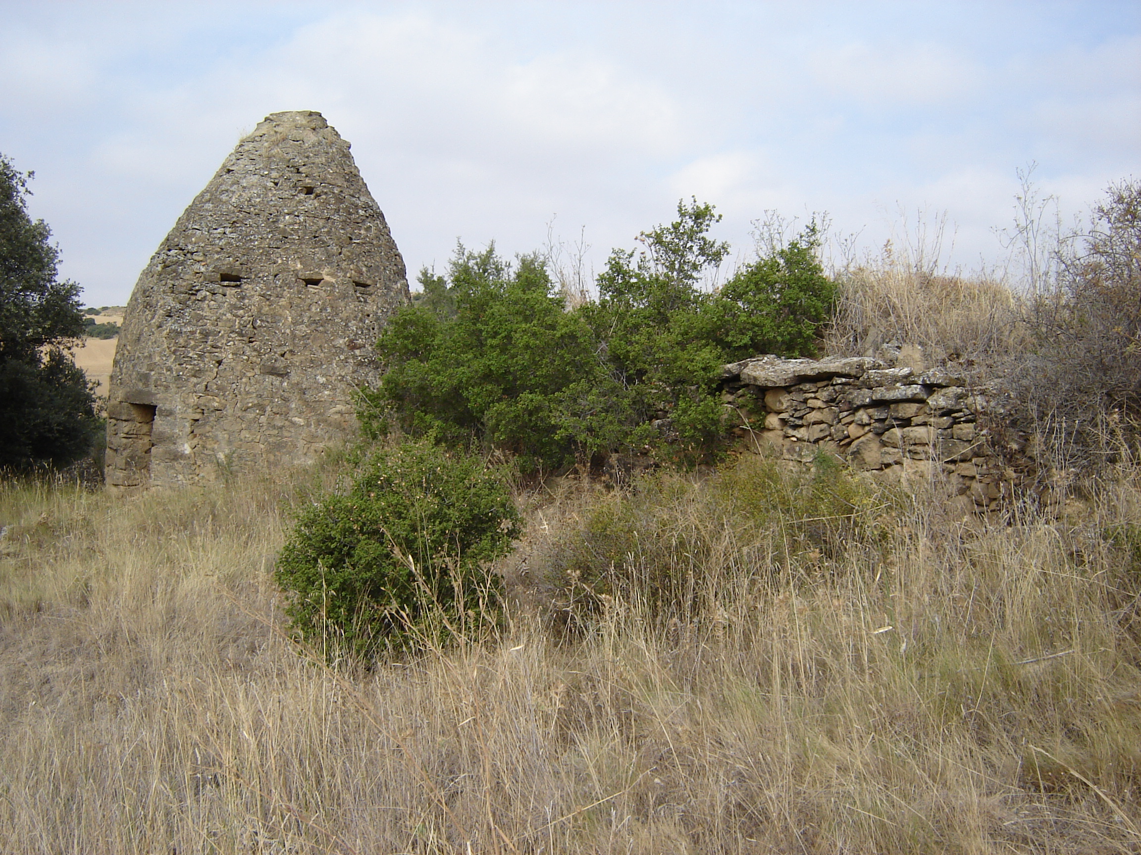 Cabaña redonda en el paraje de Akermendía. (JAV)