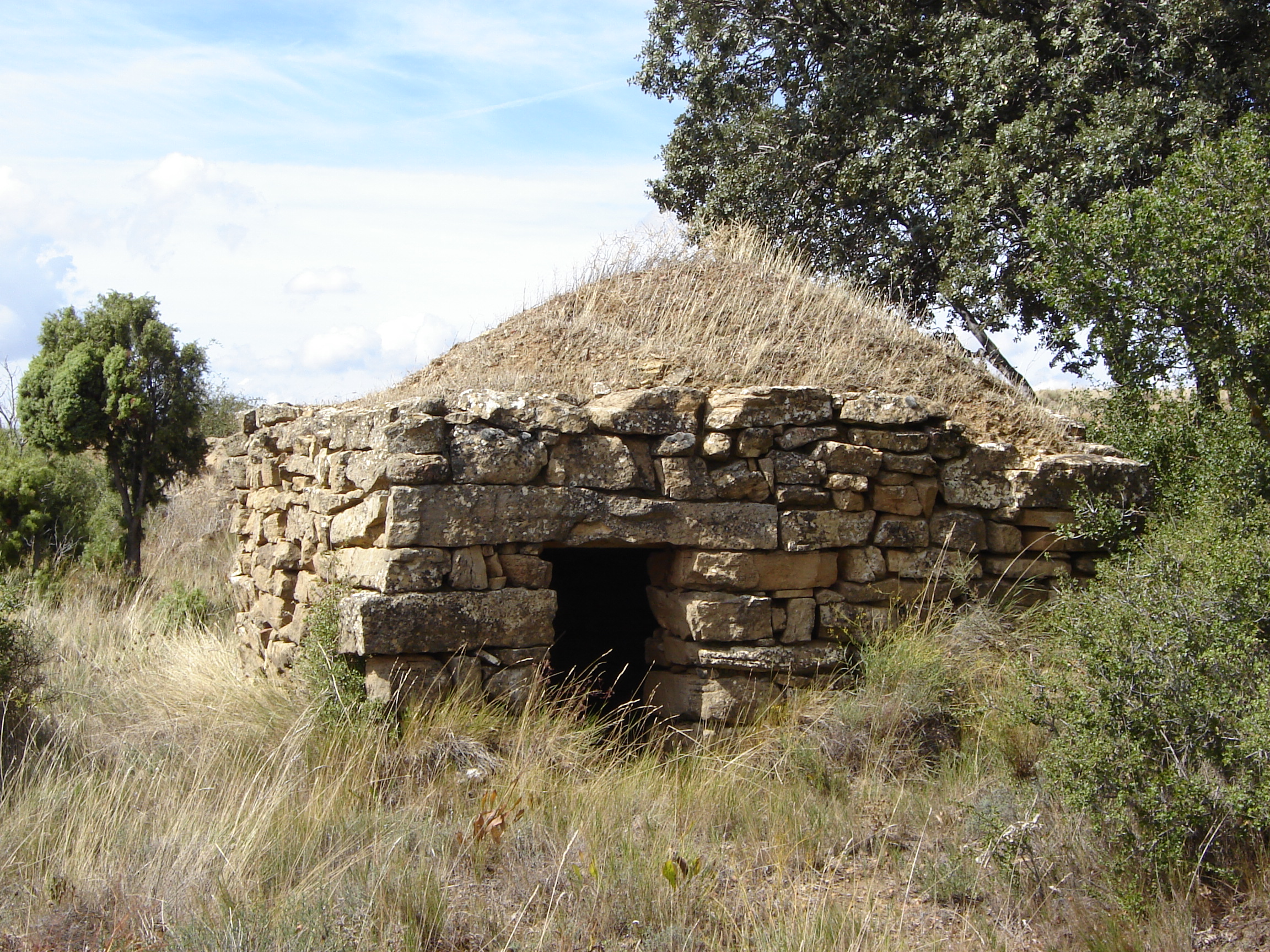 Frente de la cabaña. (JAV)