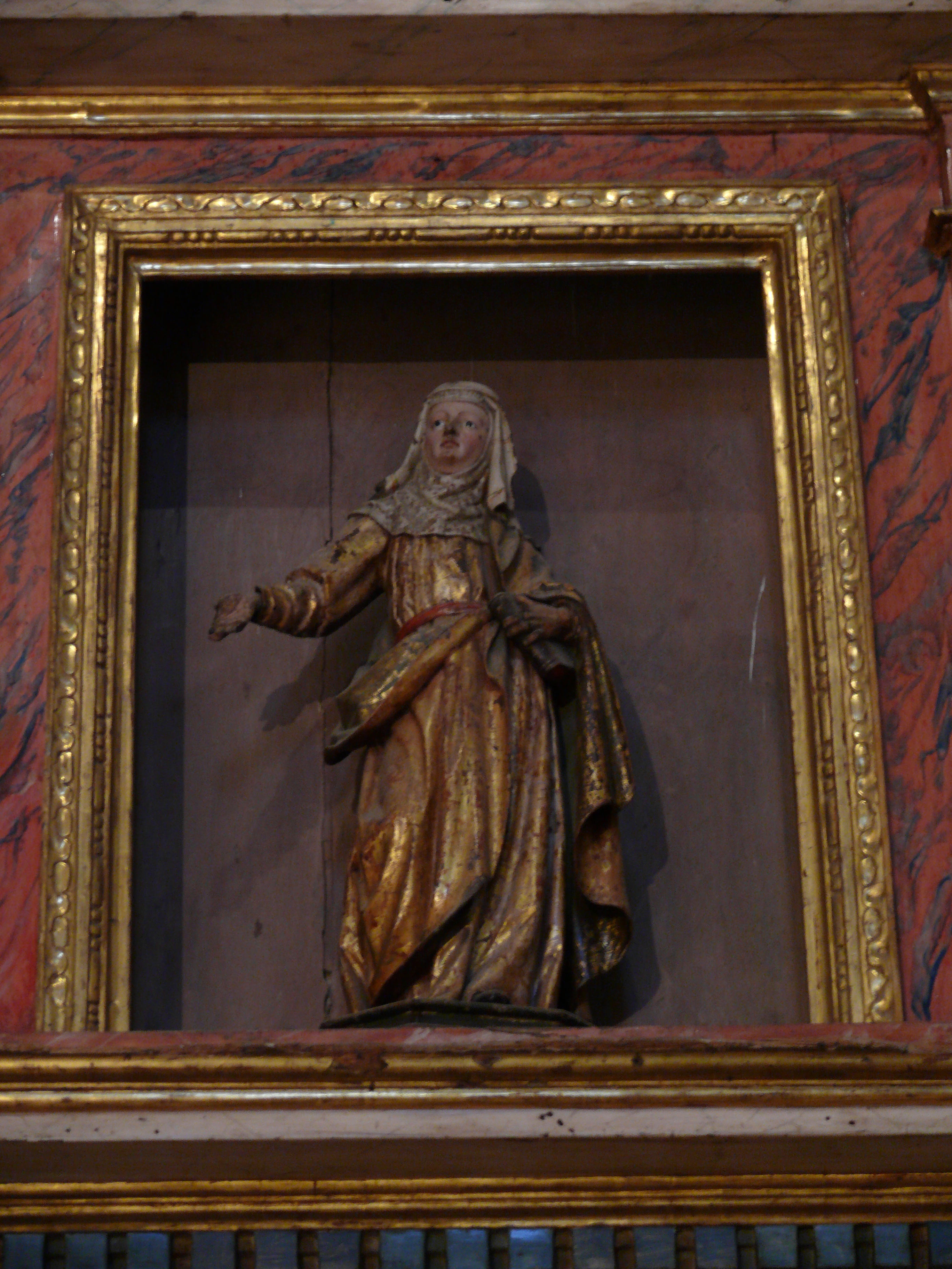 Atico del retablo: Imagen de Santa Ana. (JAV)