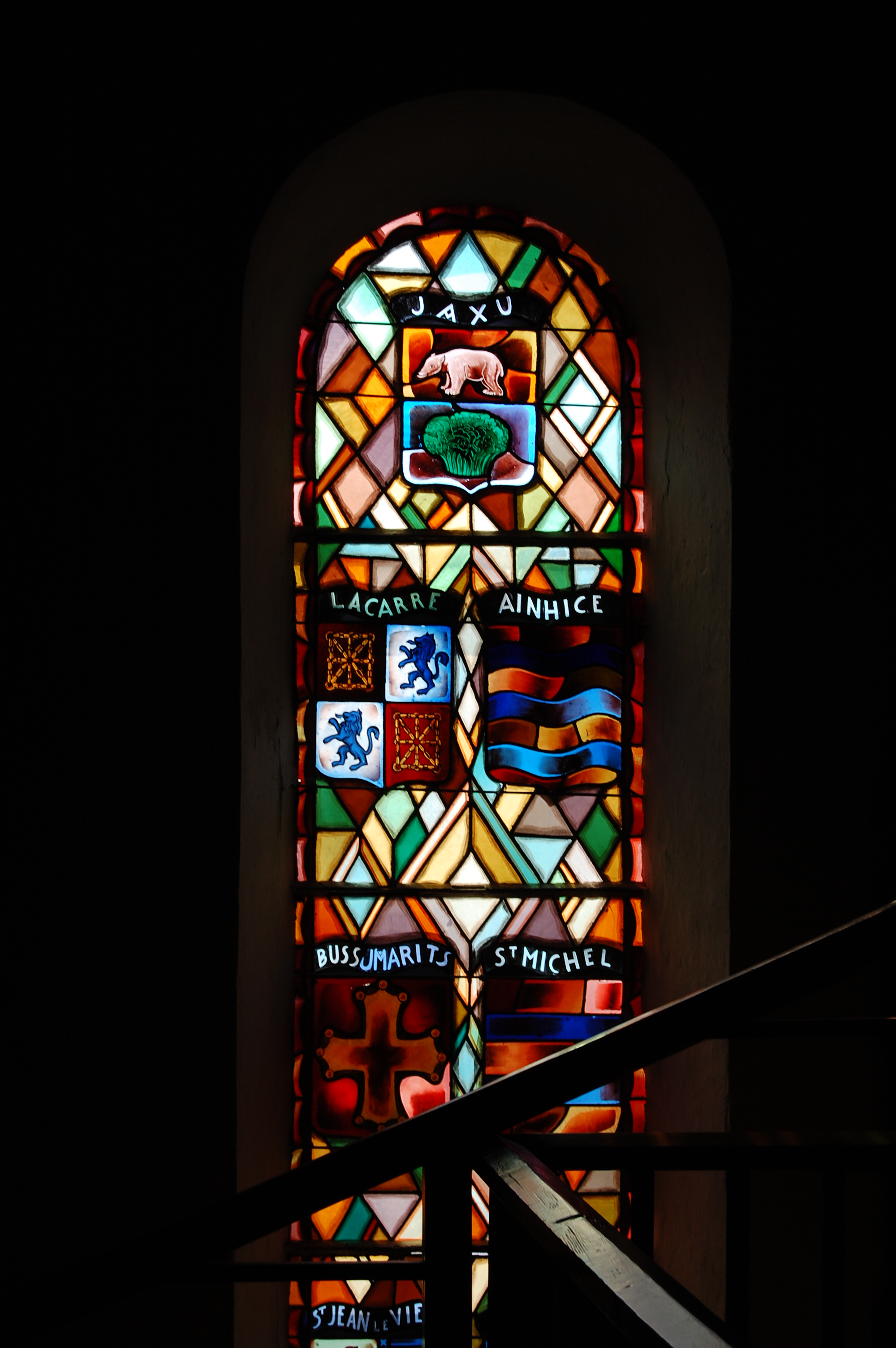 Vidrieras en la iglesia de San Francisco Javier