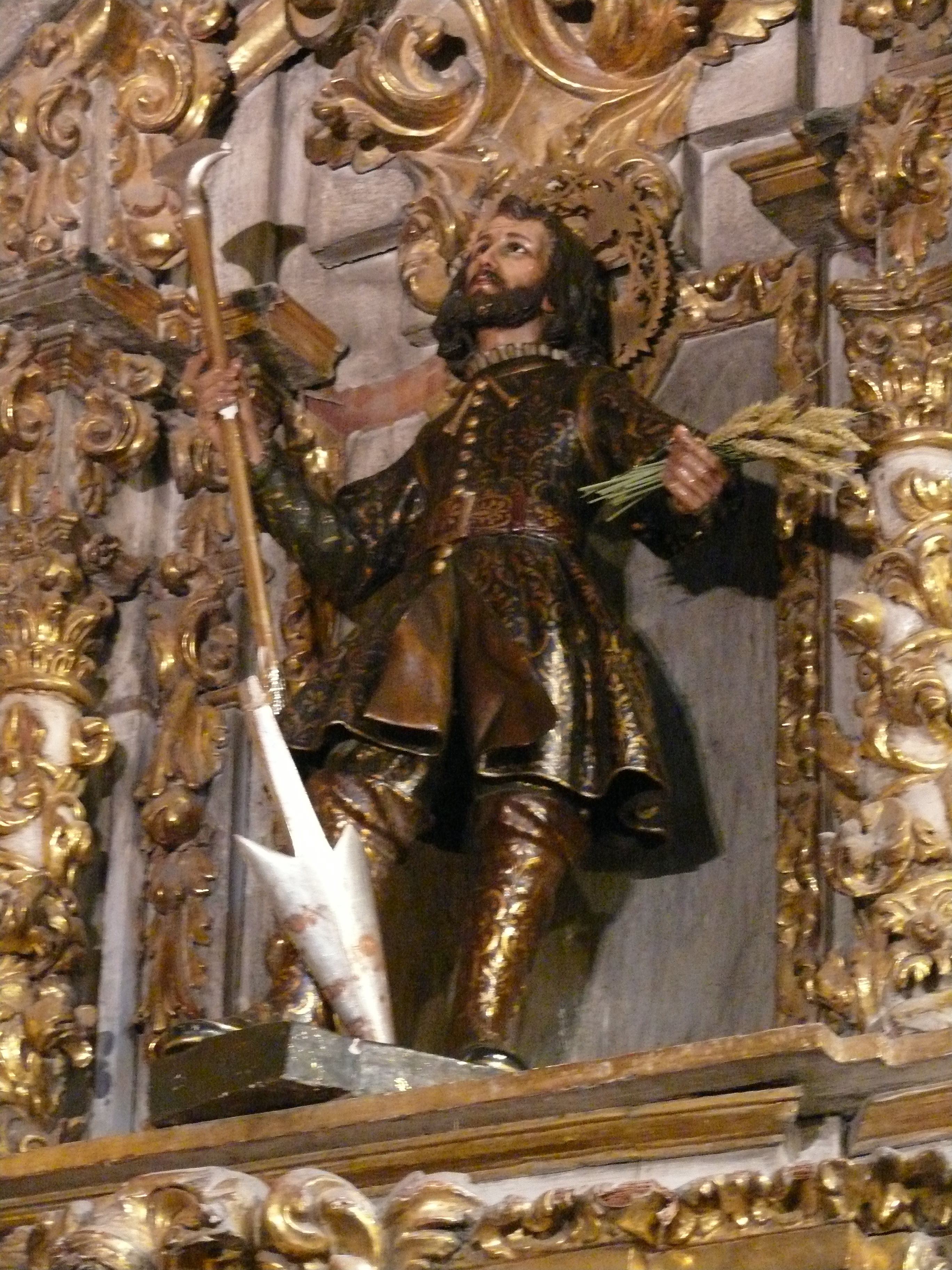 Atico del retablo. Imagen de San Isidro. (JAV)