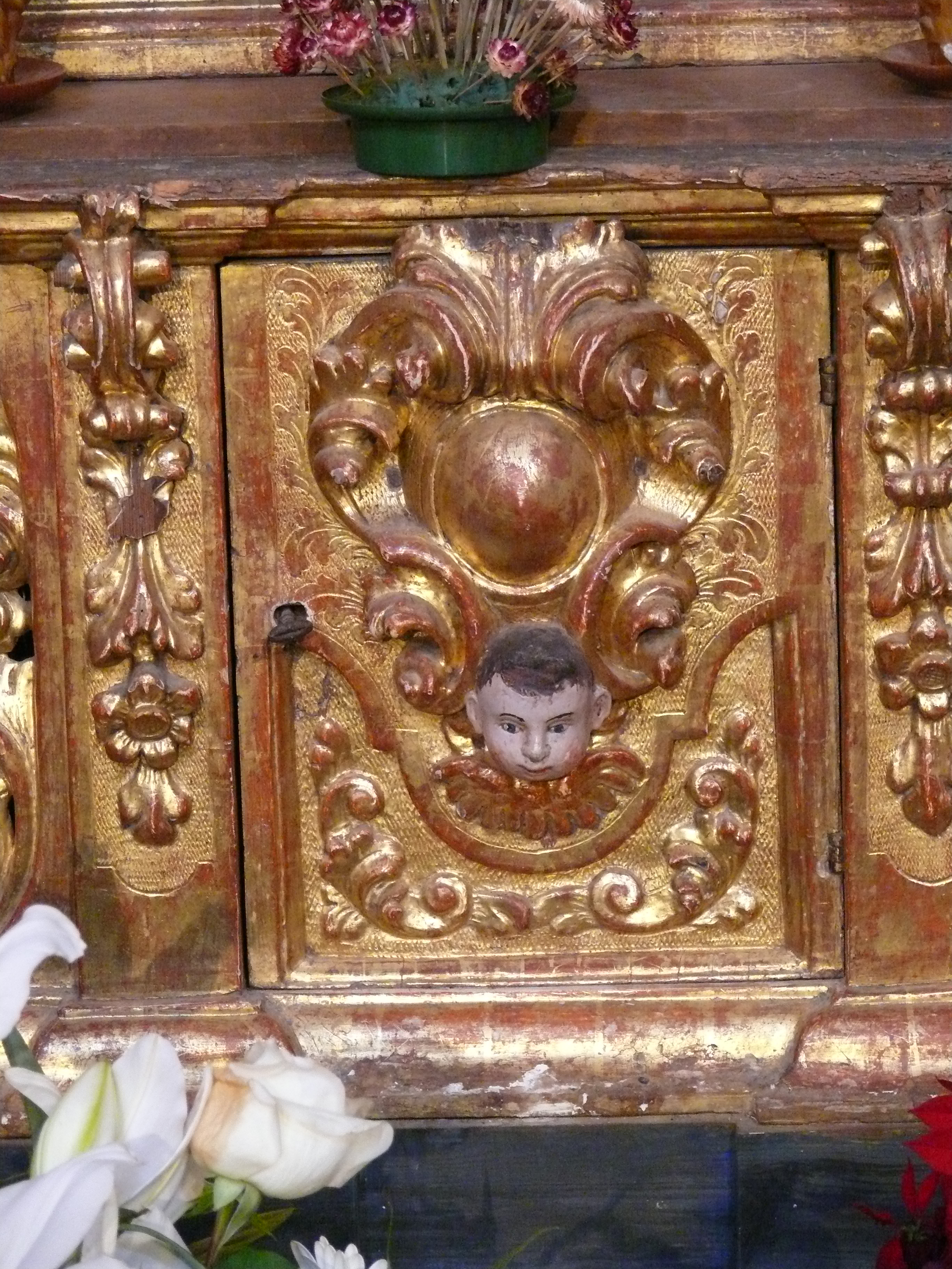Puerta del Sagrario del retablo. (JAV)