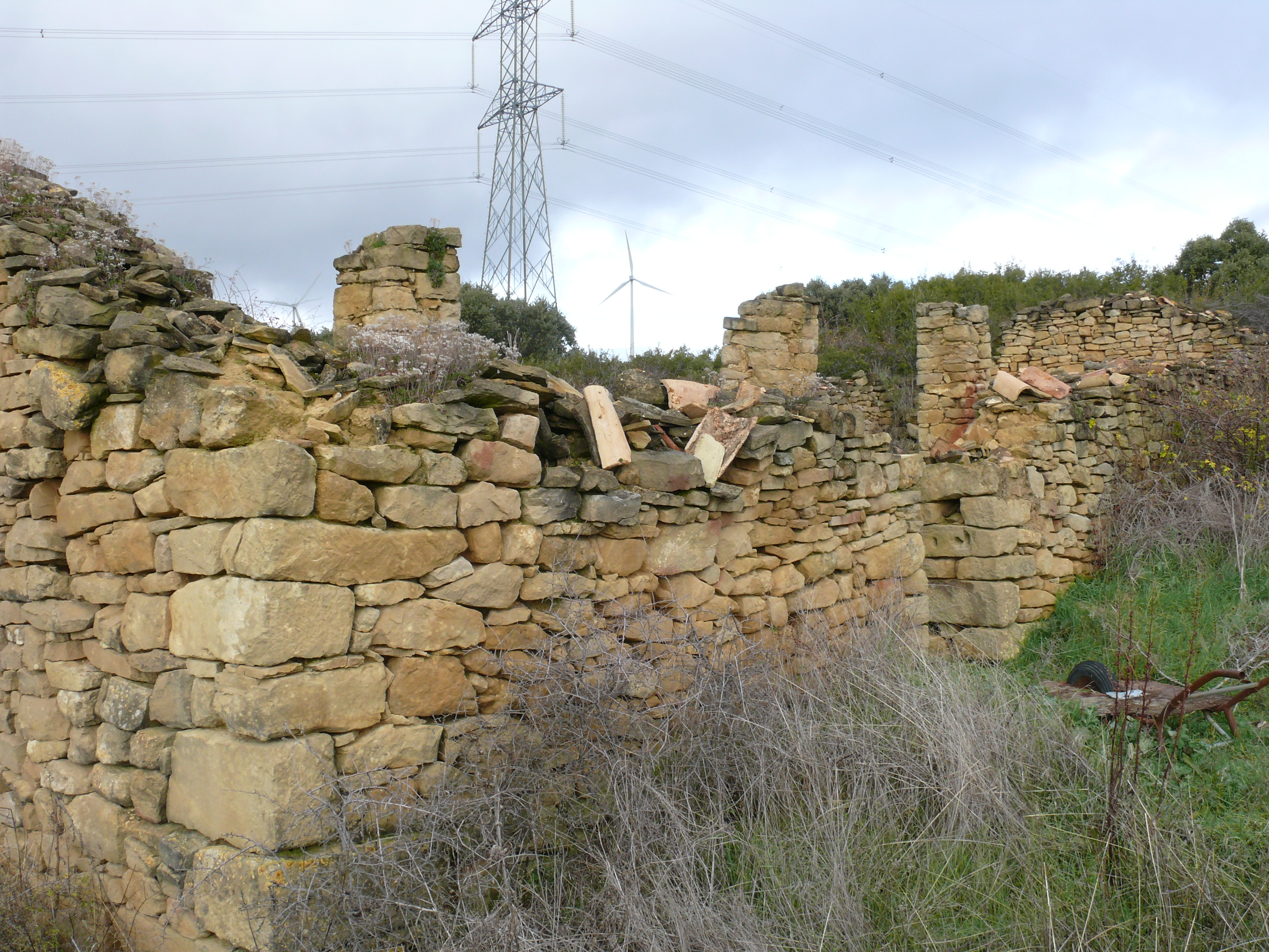 Exterior de la arruinada borda. (JAV)