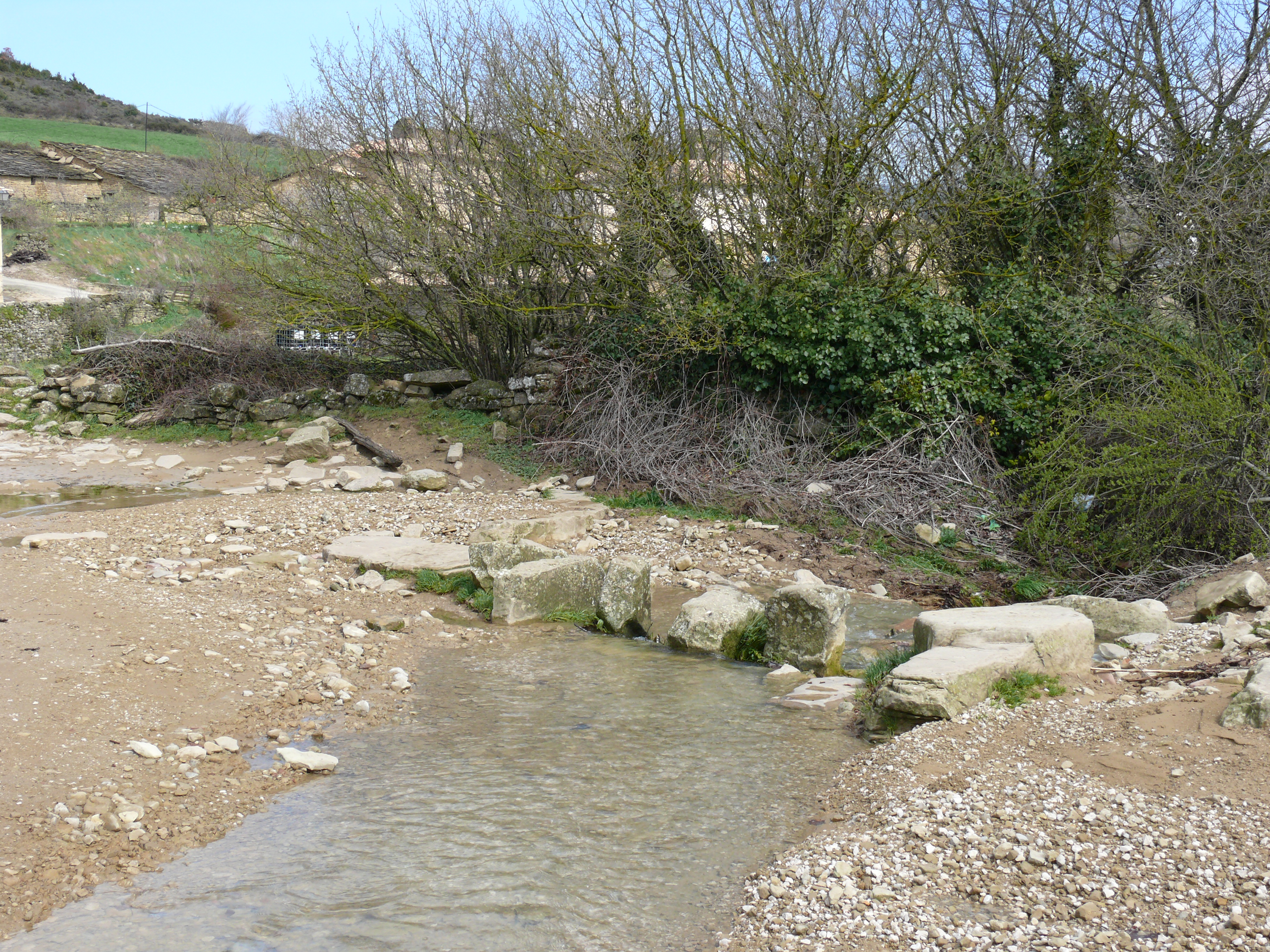 Arroyo de Usabal y vado. (Imagen JAV)